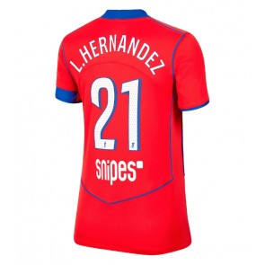 Paris Saint-Germain Lucas Hernandez #21 Replika Tredjetrøje Dame 2025-26 Kortærmet